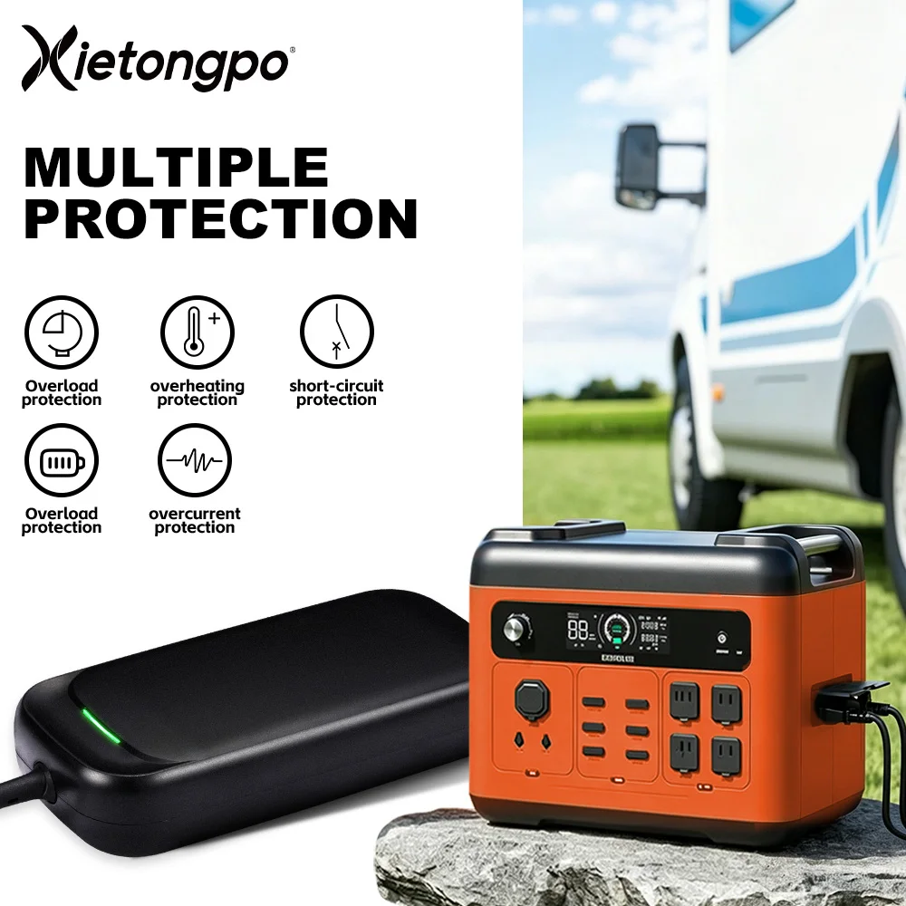 42V 2A Lithium Battery Charger for 10S 36V Battery Electric Scooter Ebike Electric Bicycle Smart CC CV Fast Charge Adapter 5 DC Connector XLR 18mm 3Pin 8mm 3Pin DC5.5x2.5mm DC5.5x2.1mm Replacement Charger for Outdoor Power Station