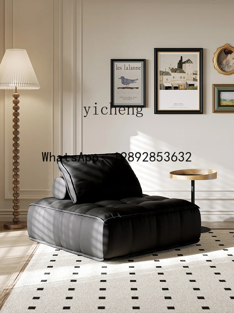 Tofu Block Sofa Small Apartment Living Room Home Black Double Square Module Couch Combination