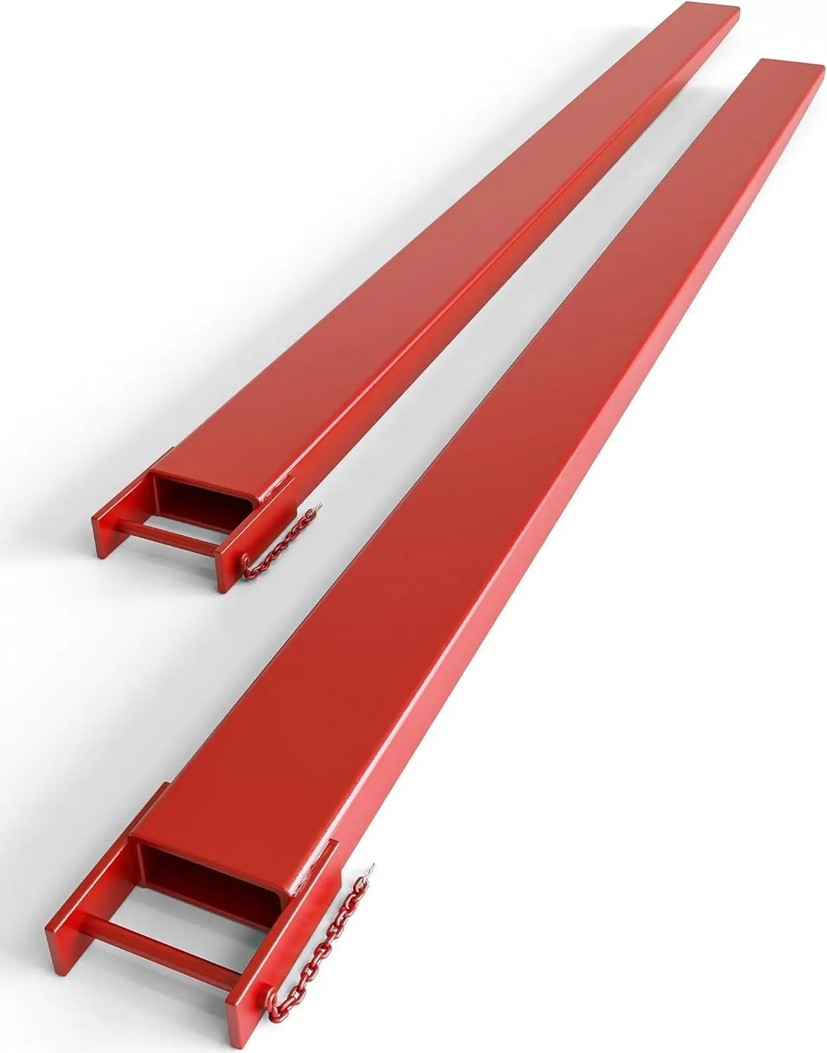 Heavy Duty Steel Forklift Pallet Fork Extensions 1 Pair - 72 x 5.3 Inches, 5.3