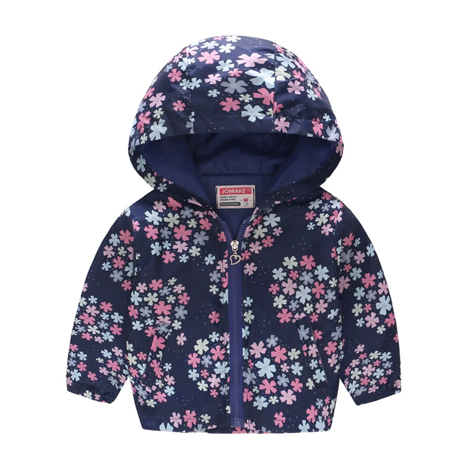 Kids Clothes Boys Jackets Children Hooded Zipper Windbreaker Baby Fashion Print Coat Infant Waterproof Hoodies For Girls