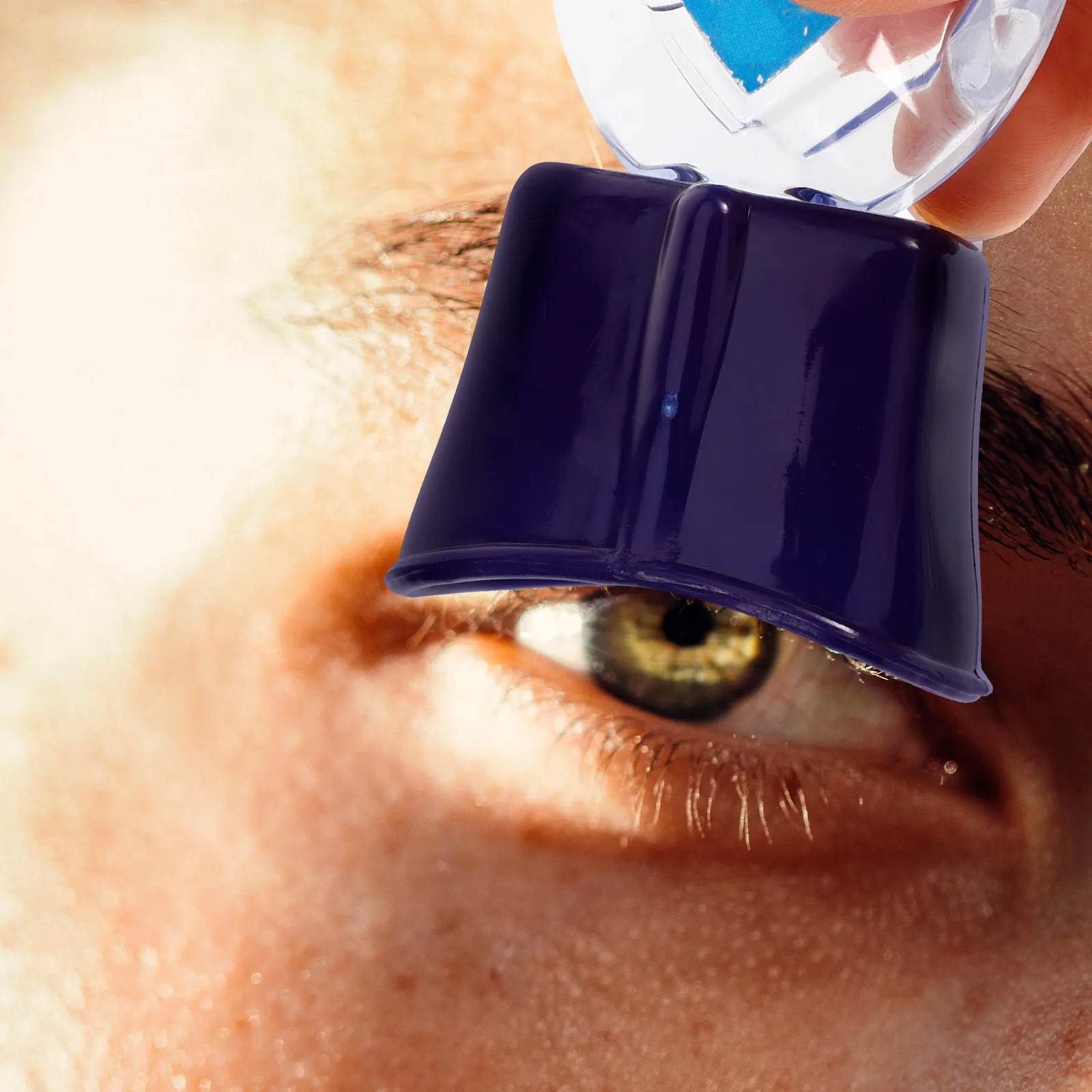 Eye Drop Guide Assistant Tool Portable Compact Safe for Dry Eyes Reusable Eye Drop Dispenser Guide Hygienic Liquid Applicator