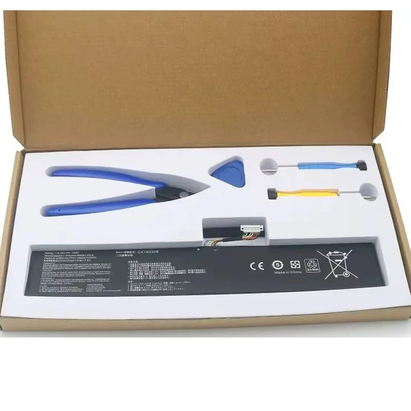 For asus rog ally first generation gaming handheld rc71l c41n2208 80wh high capacity battery