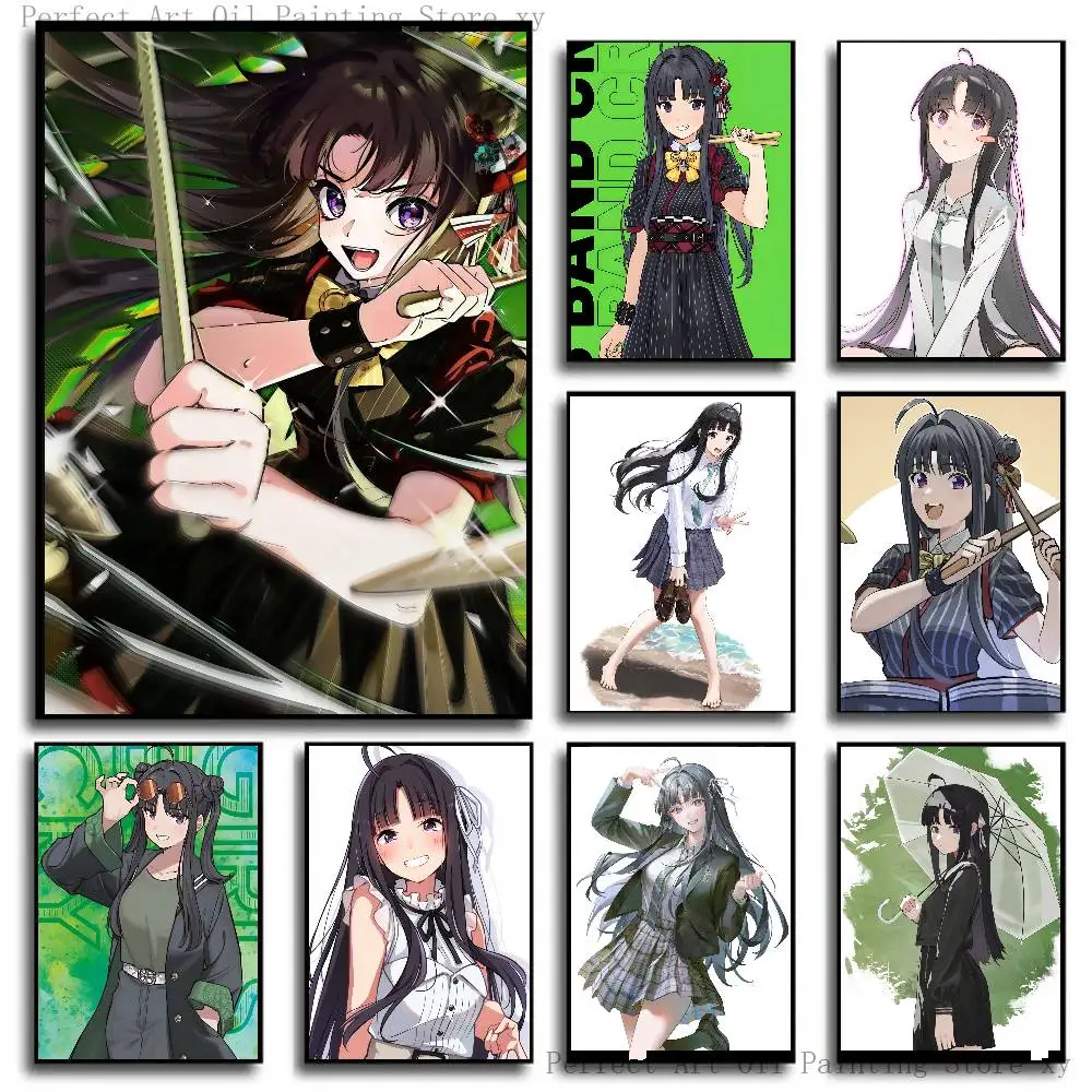 Awa Subaru Music Anime G-GIRLS BAND CRY Posters Living Room Bar Cafe Quality Canvas Vintage Style Comics Painting Art Home Wall