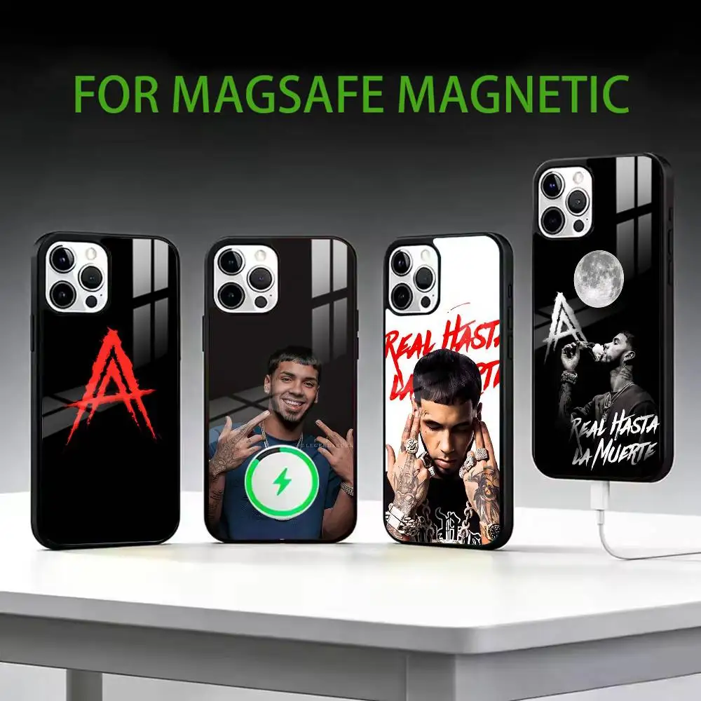 

Rapper A- Anuel AA Re Phone Case For iPhone17,16,15,14,13,12,11 Plus,Pro Max Magnetic For Magsafe Wireless Charging
