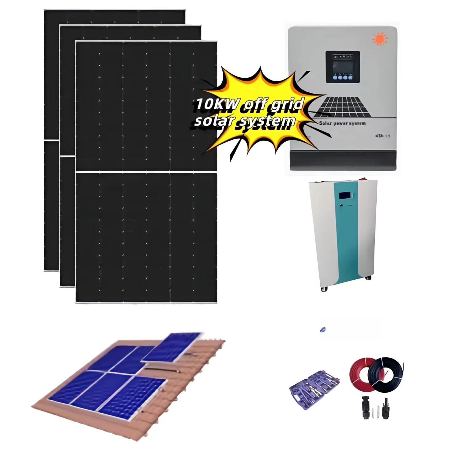 18kw Solar Power System Install Solar System at Home deye Hybrid Solar Energy System Set