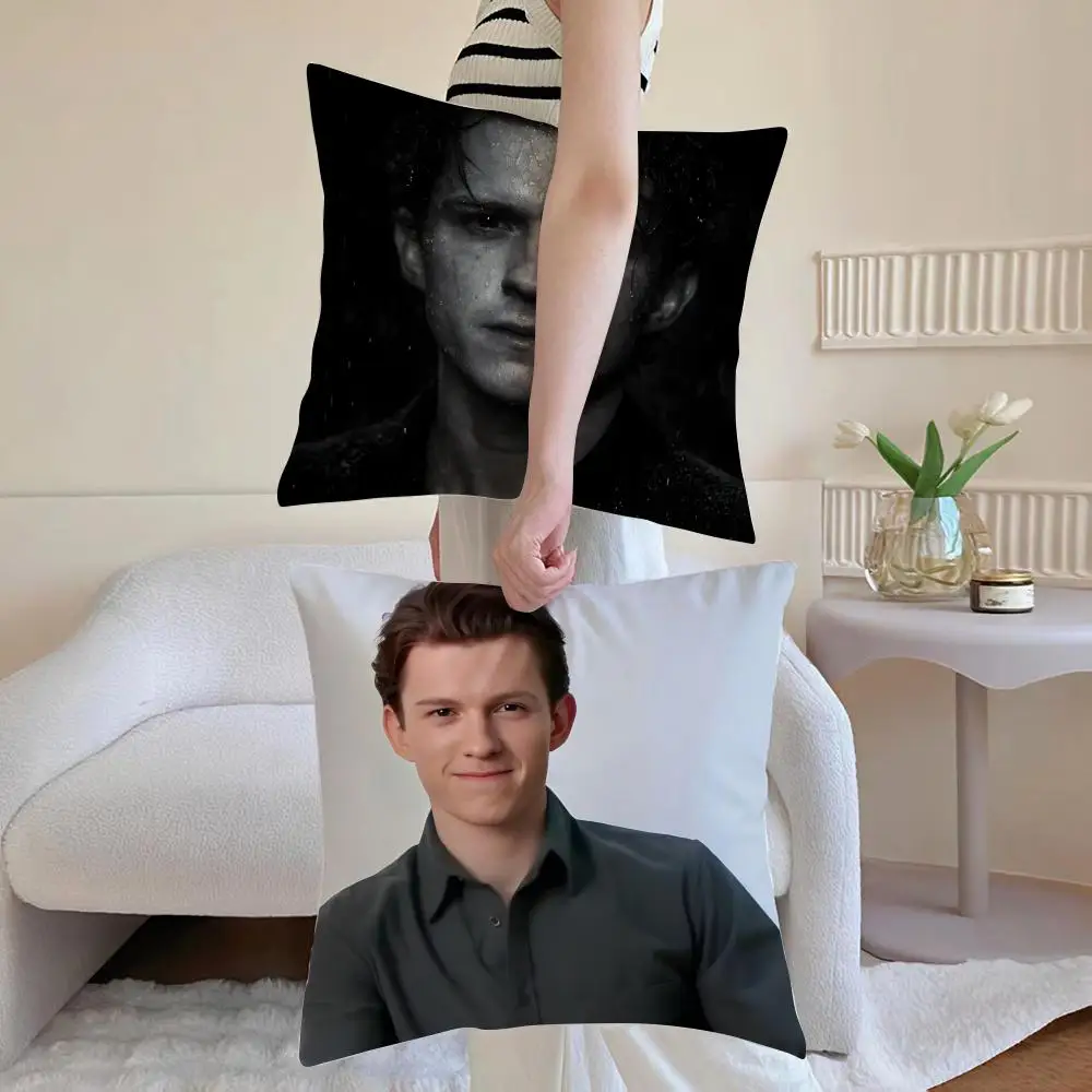 T-Tobey Maguire legendary  Cushion Cover Washable Faux Linen Cover Modern Lightweight for Living Room Sofa