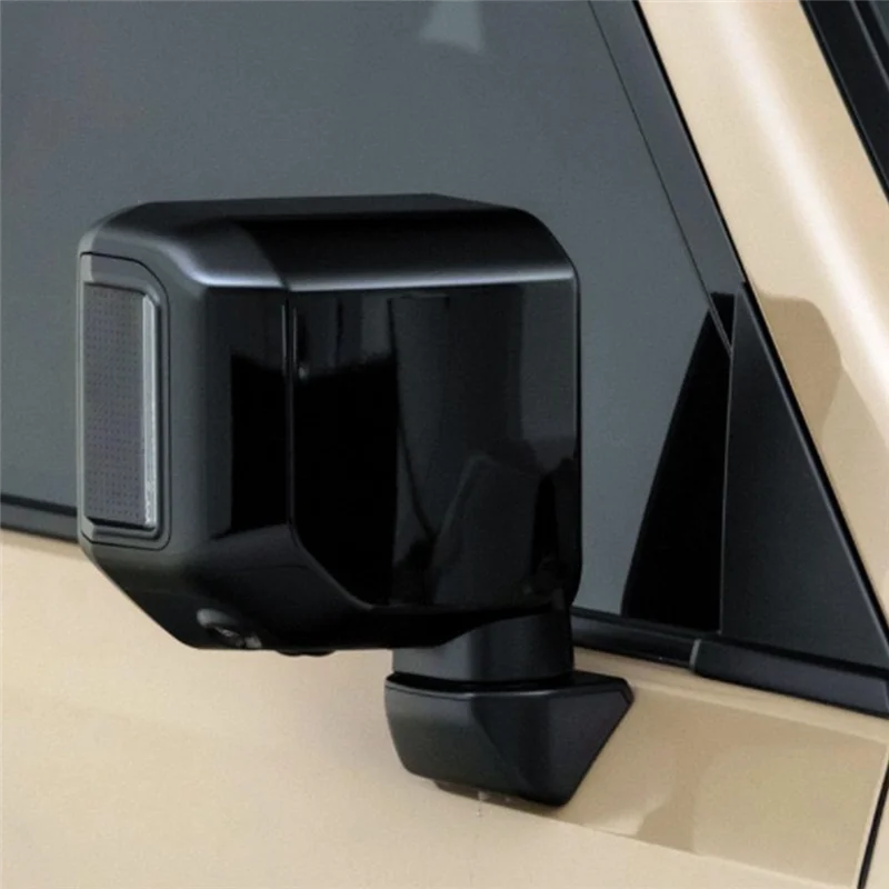 For Toyota Land Cruiser 250 Prado LC250 2024 Rear View Side Door Mirror Decorative Cover Trim Accessories Black