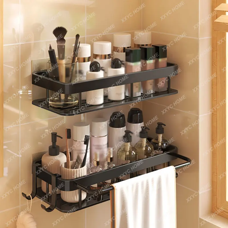 

Metal Shower Caddy No-drill Storage Rack Shampoo Holder Toilet Rack Organizer Bathroom Accessories