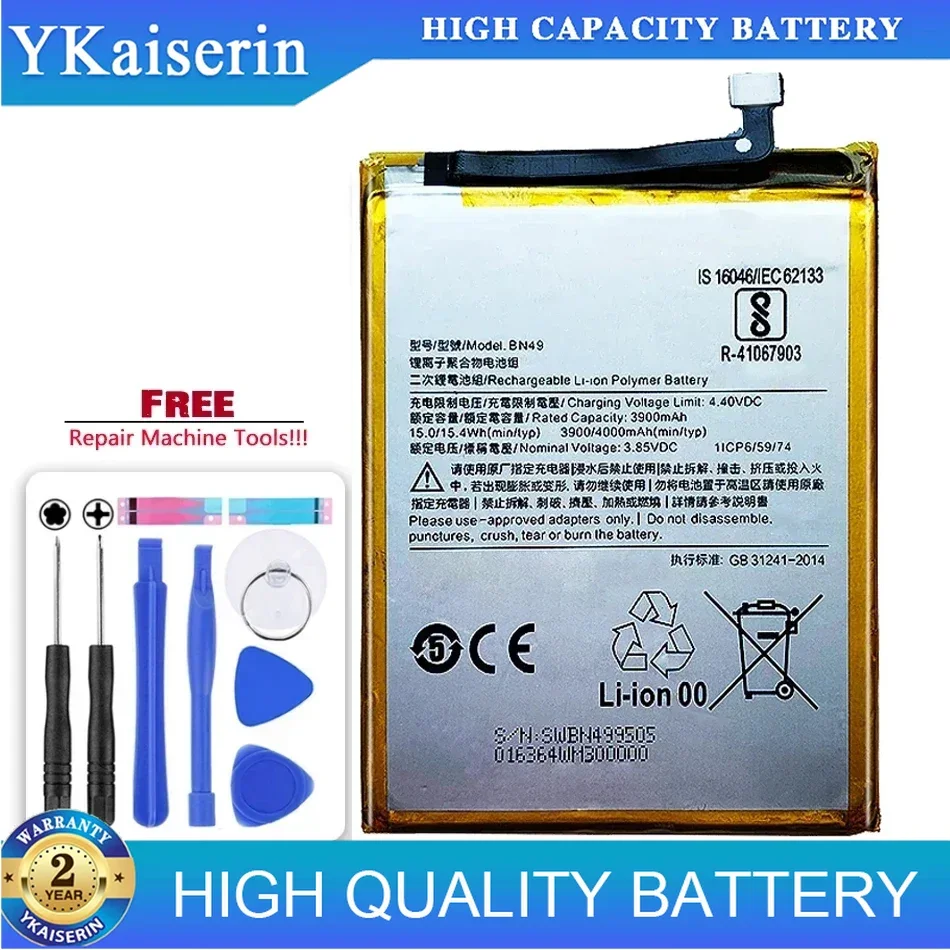 

BN49 4000mAh Battery For Xiaomi Redmi 7A BN49 High Quality Phone Replacement Batteries + Tools