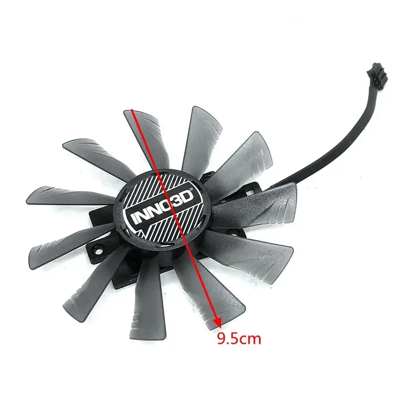 New INN03D 1660 1660S graphics card heat sink cooling fan with a diameter of 95mm and a hole pitch of 48mm Radiator assembly