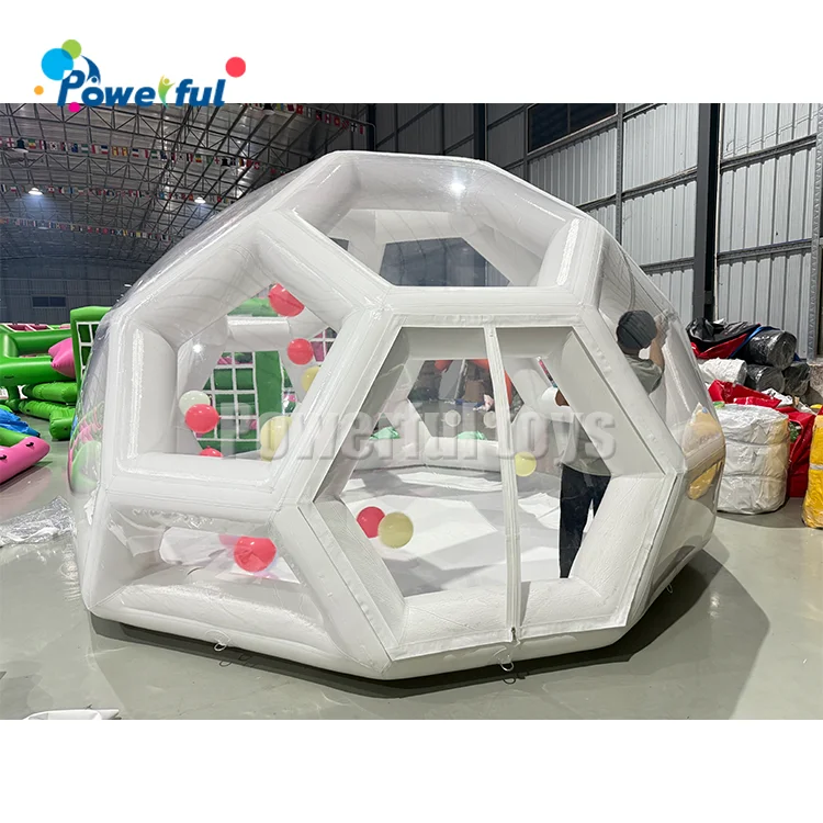 

Customized Size Inflatable clear Football Dome Bubble Tent for Camping