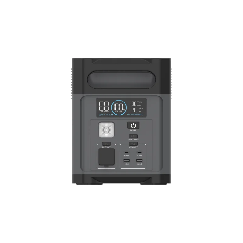 station 1200 watts with uninterruptible power supply Fast charging LiFePO4 battery Long recovery life Support solar panel input