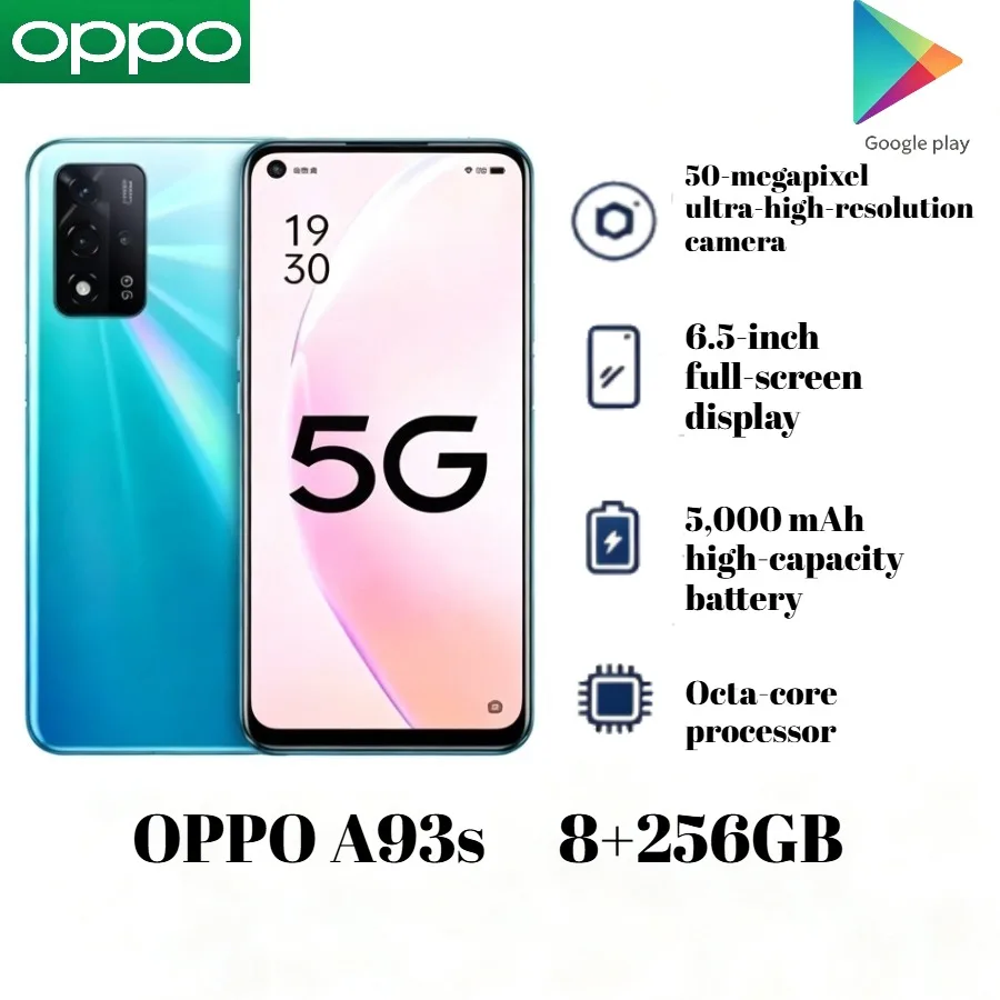 This item is currently out of stock. Please do not purchase it.2026 New Stock Unlocked OPPO A93s 5G Smartphone 8GB RAM 256GB