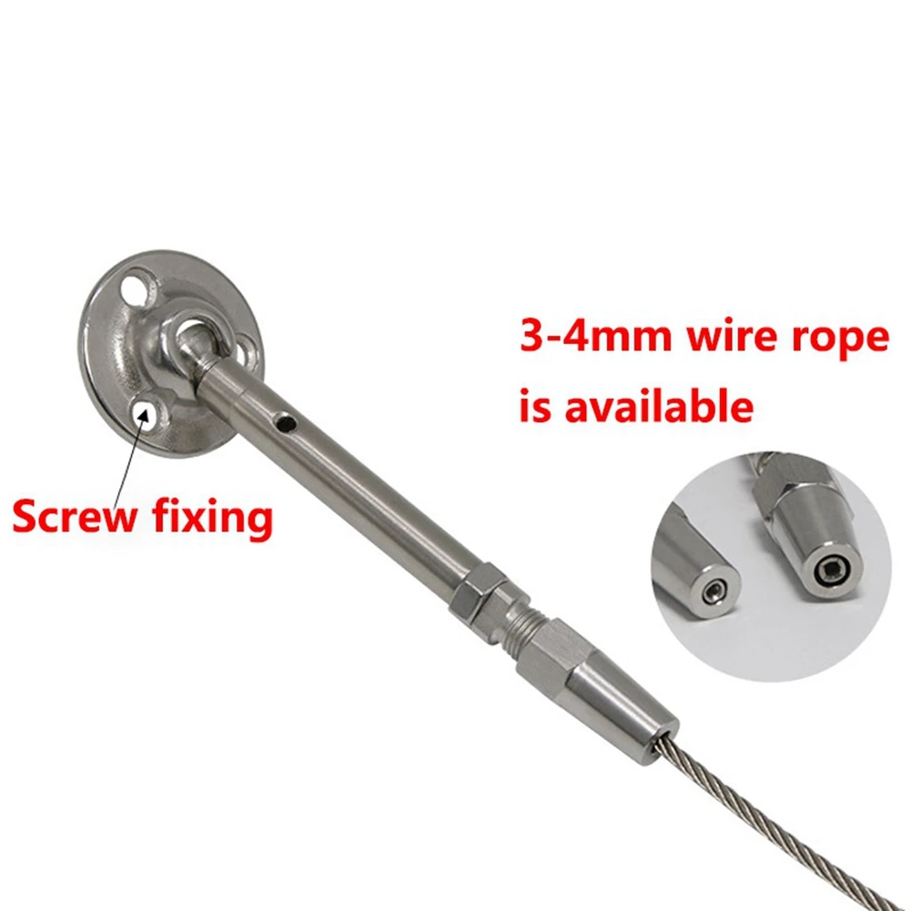 A1723FHOT]Stainless Steel Disc Closed Body Planter Adjuster Wire Rope Wiring Locker Staircase Guardrail Cable Parts 4MM