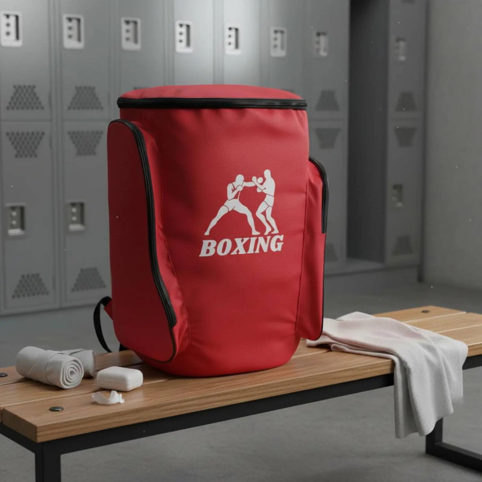 

Taekwondo Equipment Backpack Multiple Compartments Karate Safety Gear Carrier Fighting Arts Gear Bag Wear-Resistant for Dojo