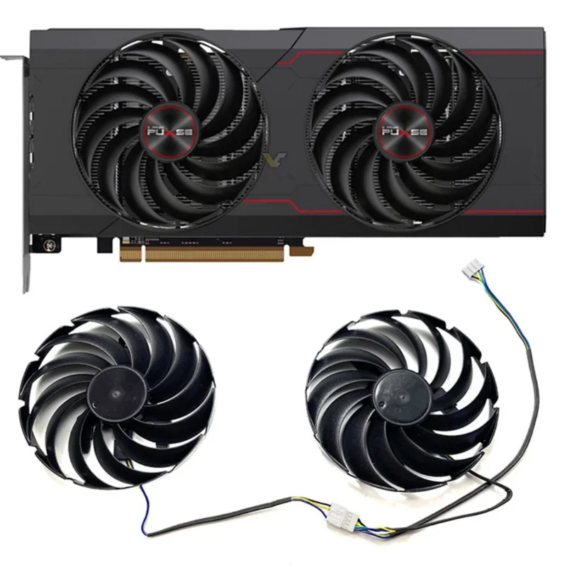 Cooling Fan for Sapphire RX6700 6700XT 6750XT PULSE Graphics Card Platinum