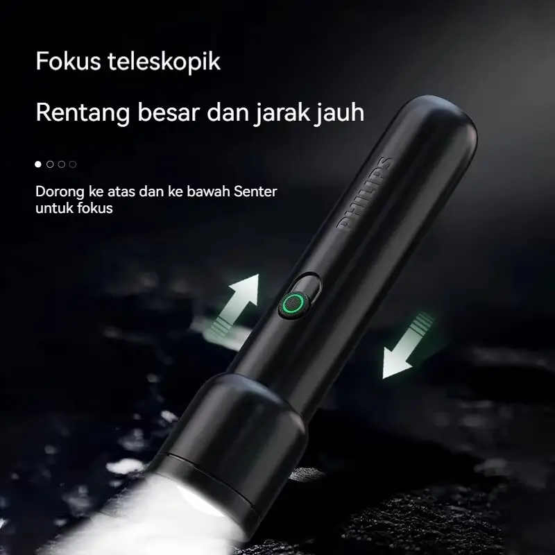 Philips كشاف Sfl 1123 EDC محمول قابل لإعادة الشحن LED للجميع للدفاع الشخصي والتخييم والمشي لمسافات طويلة - 3