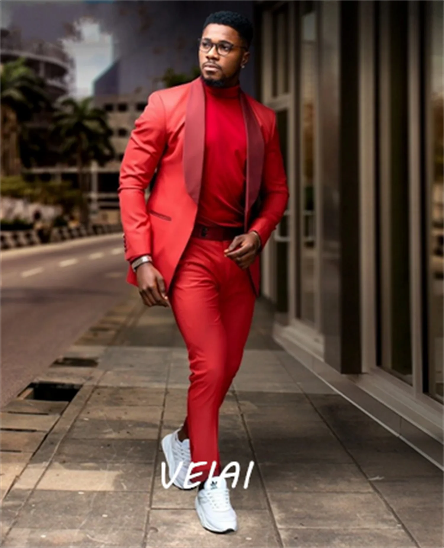 

Customized Peaked Lapel Double Breasted Suit Men Formal Dinner Party Wedding Suits 2 Pieces(Jacket+Pant+Tie)traje de novio para