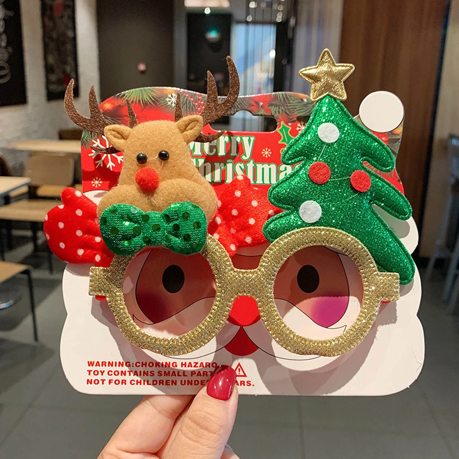 Weihnachtsbrille, Weihnachtsmann, Schneemann, Elch, Weihnachtsbaum, Brille, DIY, Foto-Requisiten, Kindergeschenke, frohes neues Jahr 2024, Party, DIY-Dekoration