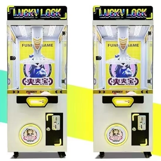 price Coin Operated Lucky Doll Machine Toy for Kidsc Claw Clamps Prize