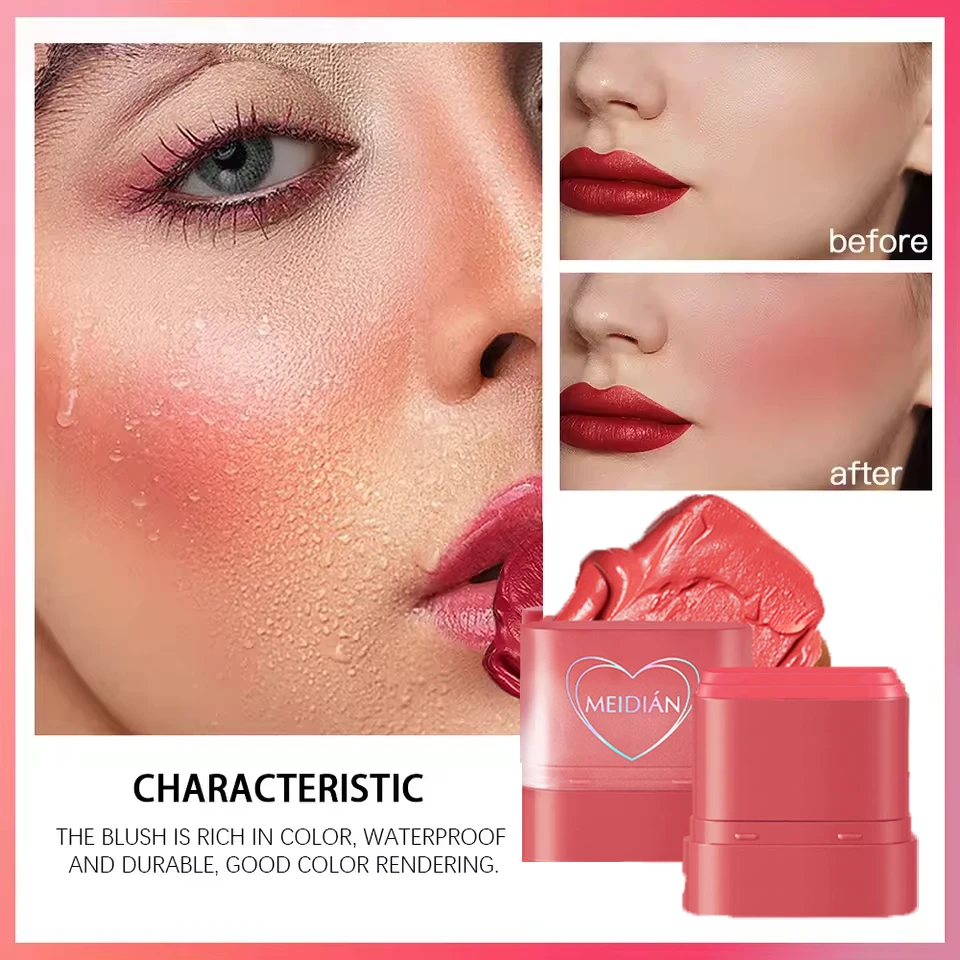 多機能クリームコンターブラッシュスティック防水長持ち簡単カラーデリケートな耐湿性フェイス輪郭ペン