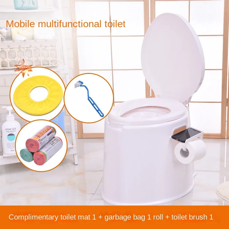 Portable Travel Toilet Compact Potty Bucket Seats w _ Waste Tank Lightweight Outdoor Indoor Toilet For Camping and Hiking