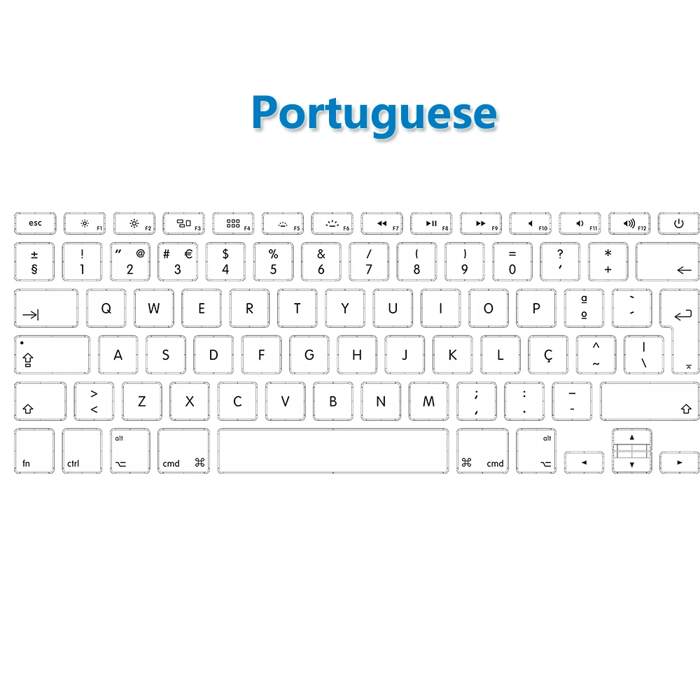 Set Keycaps Di Ricambio Per MacBook Air 13" M1 (A2337 A2179) – Layout Tedesco QWERTZ, In Silicone