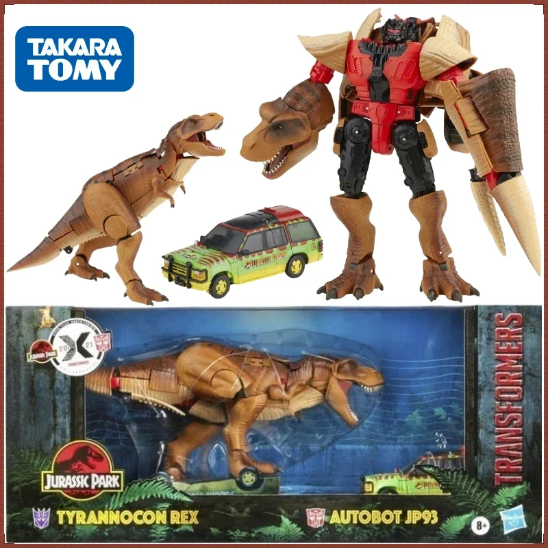 In Stock Takara Tomy Transformers G Series Linkage Jurassic Park Tyrannosaurus Rex&JP93 Movable Figure Robot Model Gifts