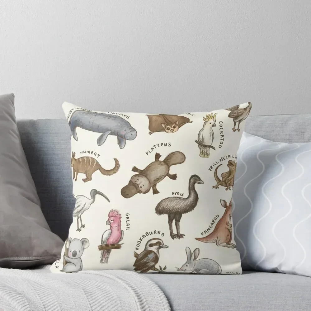 

Types of Australian Animals Throw Pillow Pillow Decor Christmas Pillow Covers christmas ornaments 2025