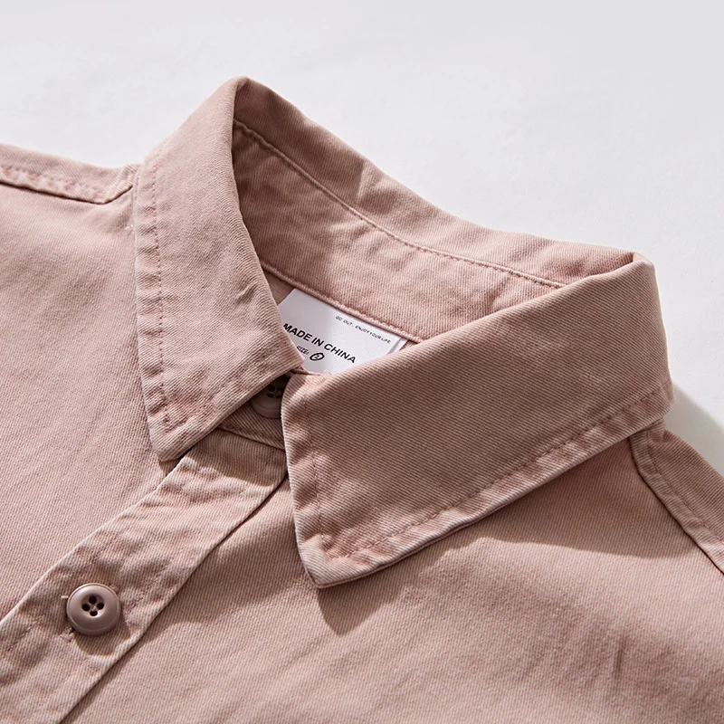 Washed Cotton Multi-pocket Cargo Shirt Men Streetwear Cityboy Loose Casual Long Sleeve Oversize Shirts Women Male Clothes Tops