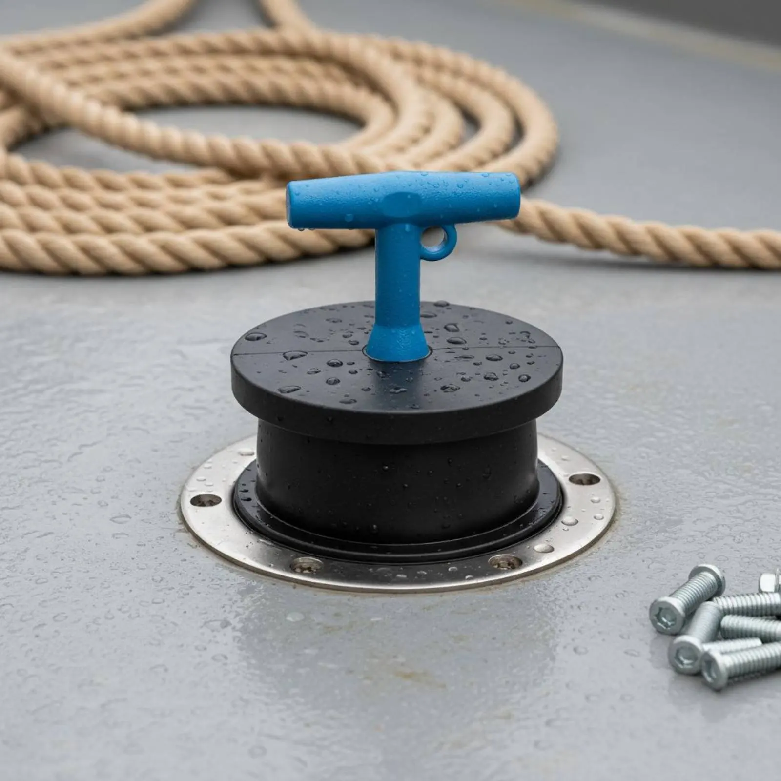 Aquatic Scupper Plug Rust Resistant Twist-Tighten Drain Closure Mechanical Closure Plug Sturdy Plumbing Hardware Blocking