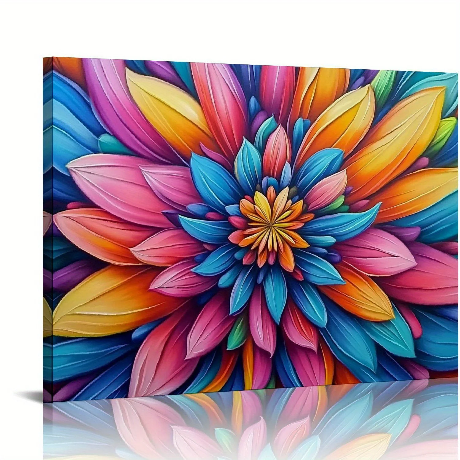 

Oil Painting Digital Set Discolouring Flowers DIY Digital Acrylic Canvas Frameless Acrylic Painting Set Home Decorative Painting