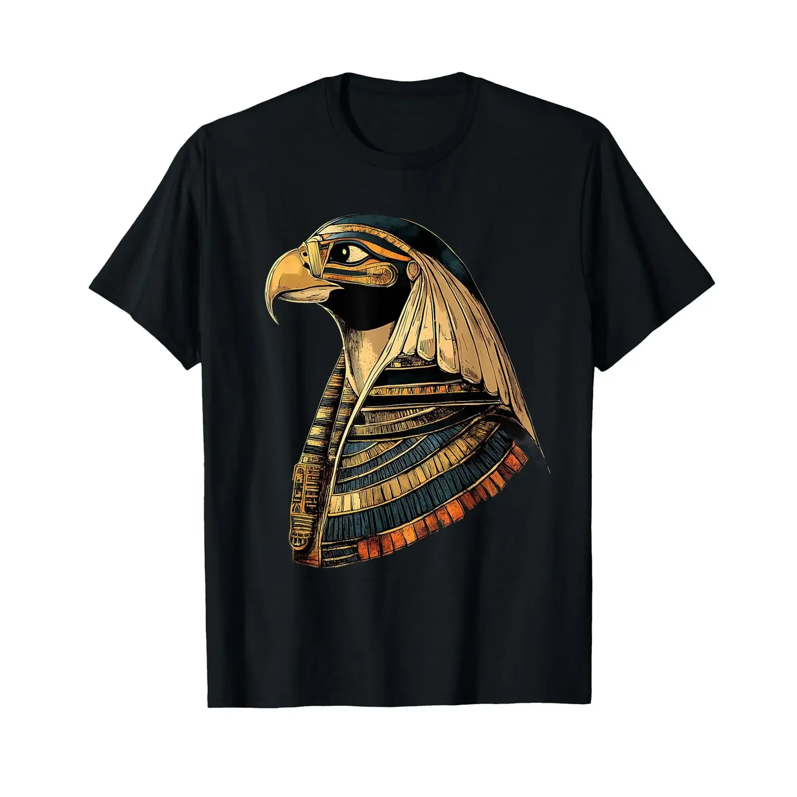 Ancient Egypt Falcon Egyptology Egyptian God Mythology T Shirt vintage Washed Soft Casual designer clothes streetwear Slightly