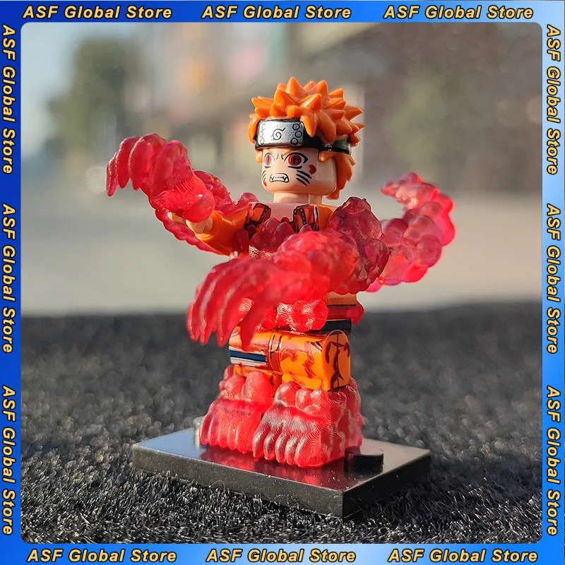 Figura de Anime de Naruto de 5 cm, Modelo de PVC de Uzumaki Naruto, Bloques de Construcción, Adornos de Colección para Escritorio, Regalo de Cumpleaños, Juguetes para Niños