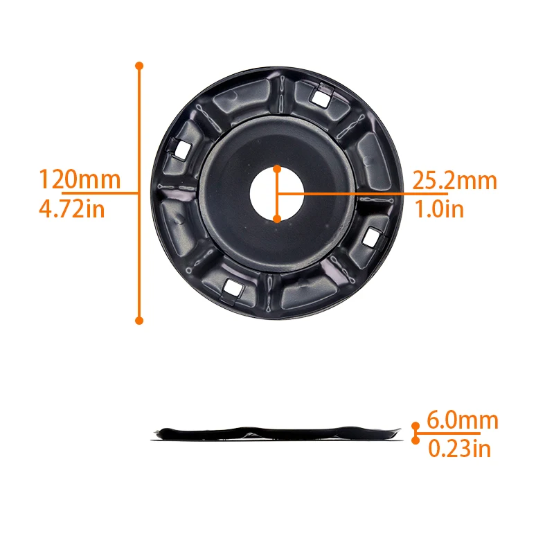 Grass Trimmer Head Lawn Mower Head Inside Diameter 25mm With 4 Free Lines Removal Brush Cutter Garden Weed Tools