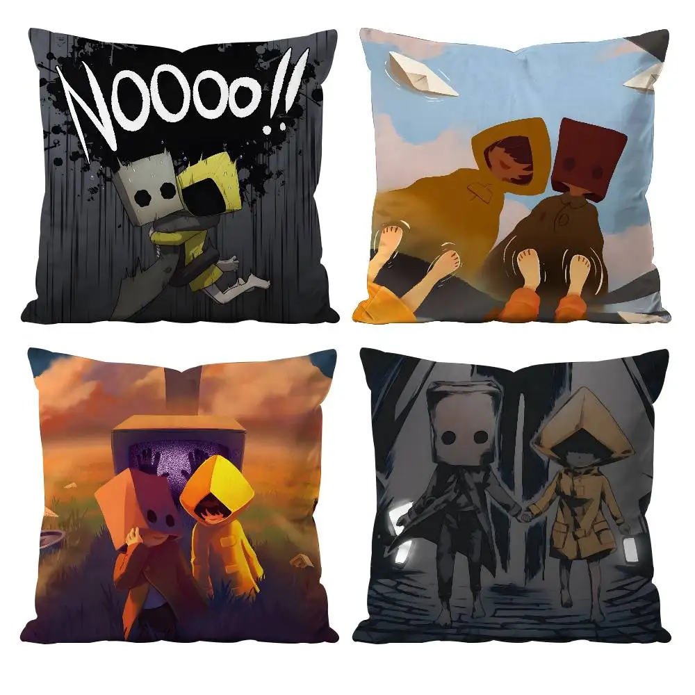 لعبة ليتل كوابيس كيس وسادة مكافحة الغبار المخدة غير مرئية زيبر حريري قصير أفخم غطاء وسادة أريكة