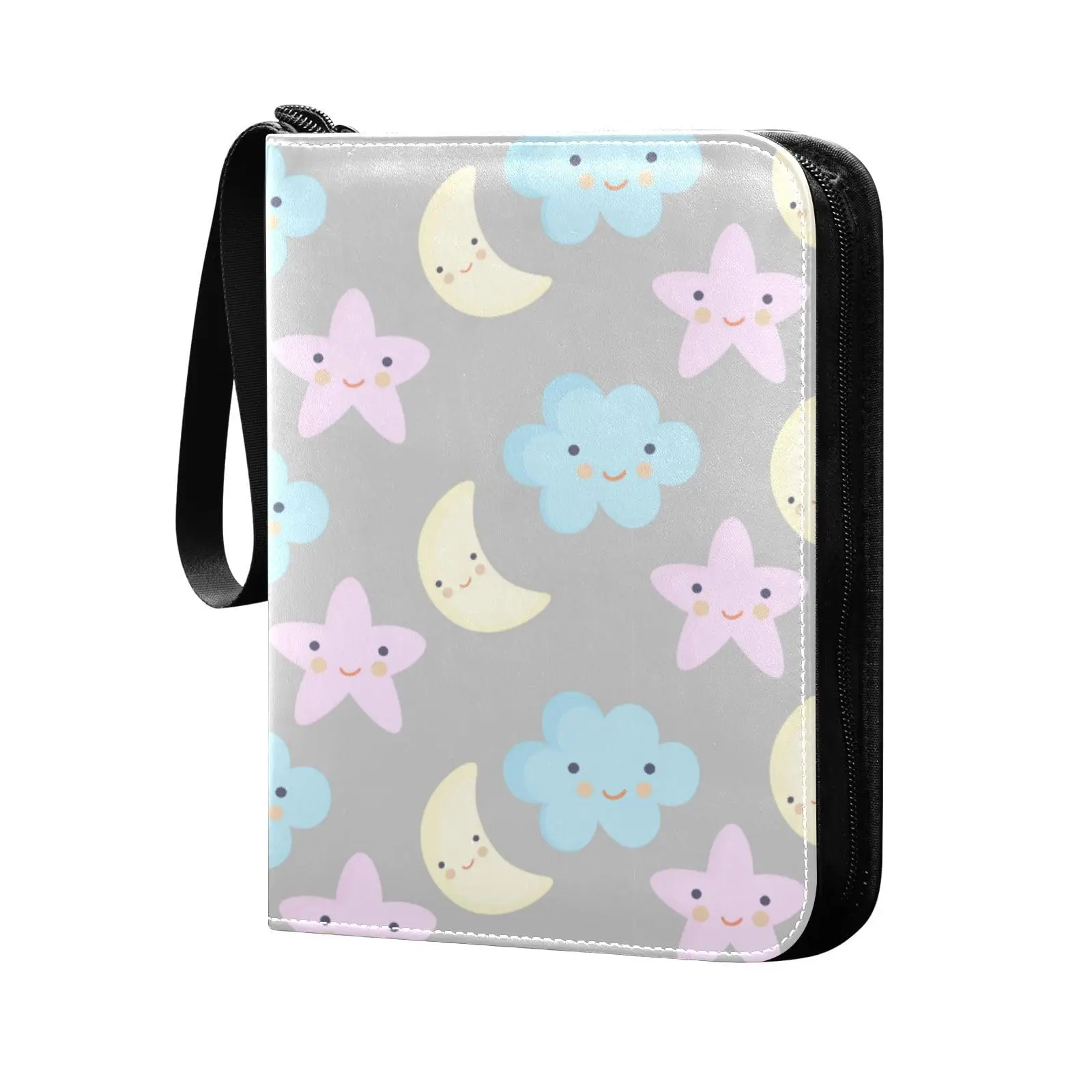 Ghost Cloud Boo Halloween 4 Pocket Card Binder 400 doppelseitiges Taschen album für Sportspiel karten einzigartige Kartensammel-Aufbewahrung