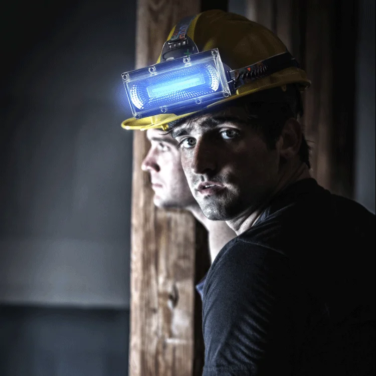 Floodlight COB LED Headlamps LED Headlight Camping Head Torch 3Modes Head Lantern 3*18650 Rechargeable Frontal HeadLamp