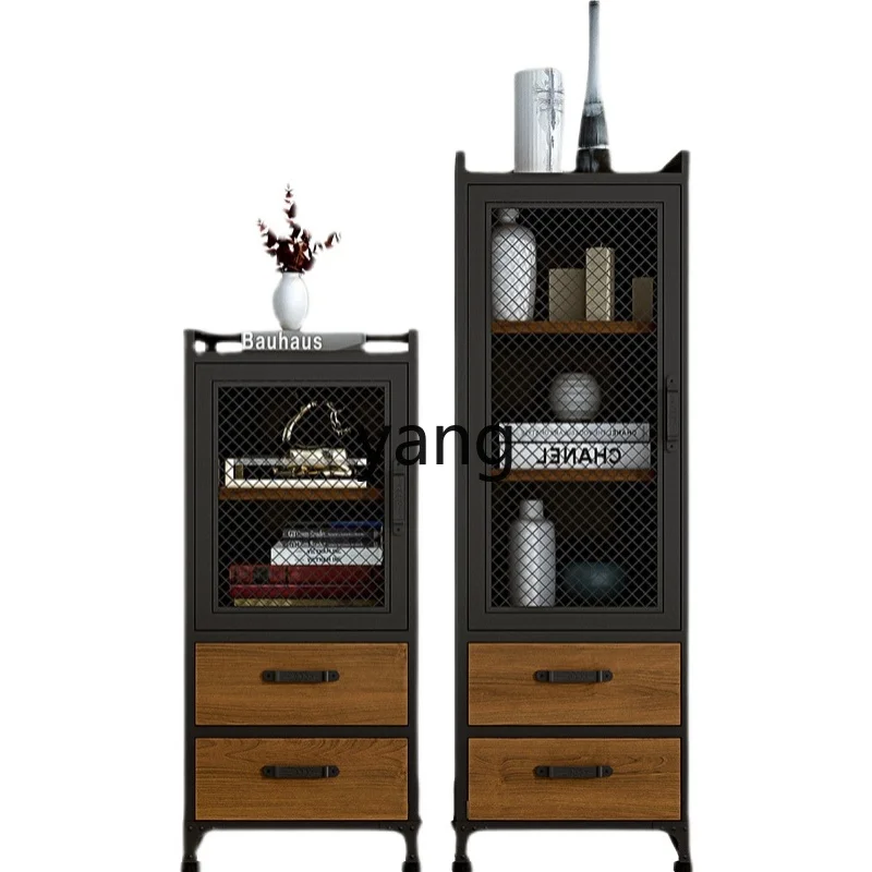 

LMM industrial style retro dining side chest wrought iron storage rack