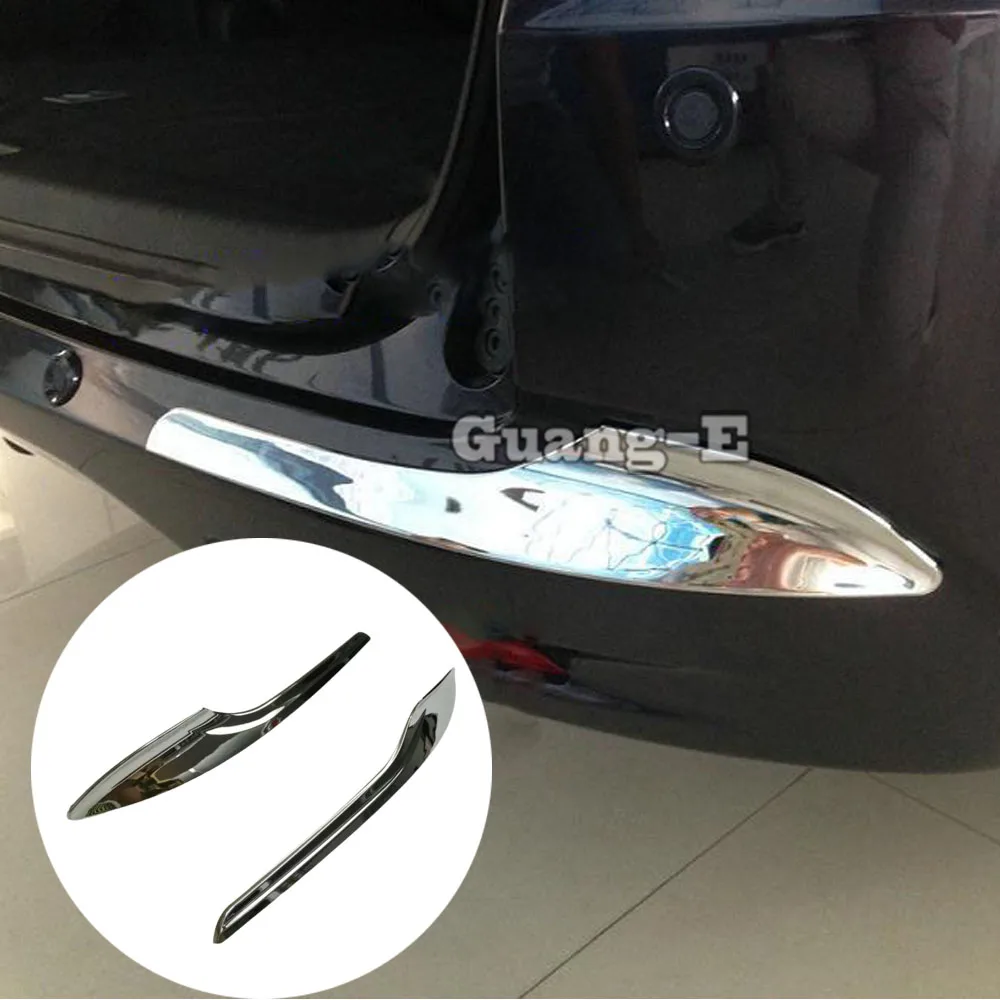 

Для Honda Odyssey 2015 2016 2017 2018 2019 2020 2021 ABS хромированный задний бампер, угловая накладка, автомобильные аксессуары, брови, 2 шт.