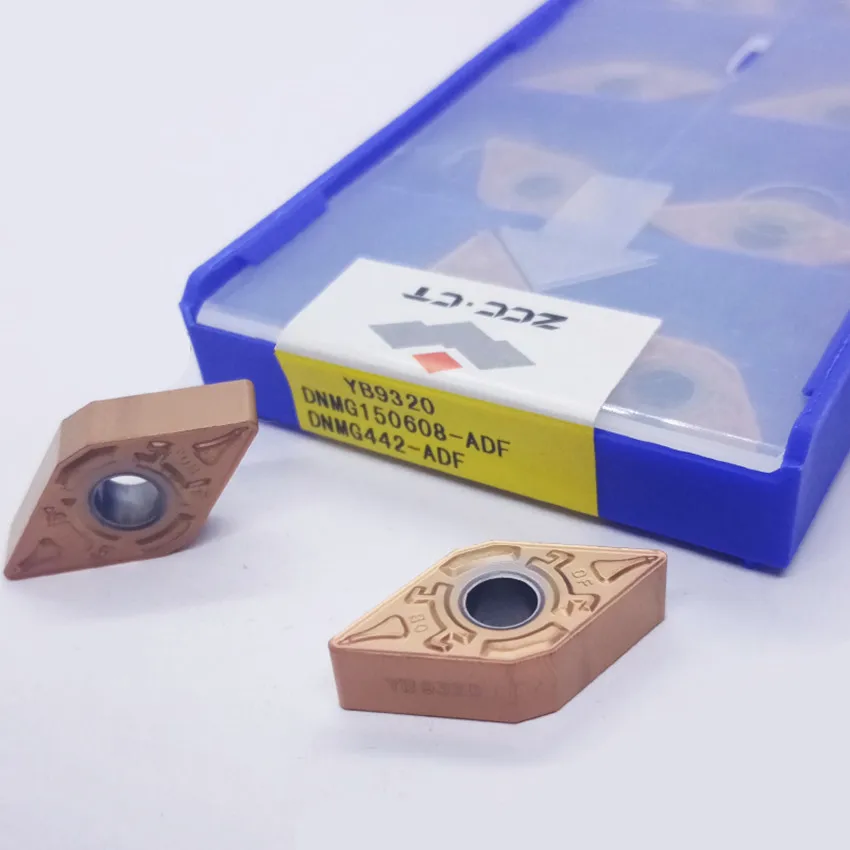 Imagem -03 - Metal Duro Cnc Inserções 10 Pcs Box Dnmg150604-adf Yb9320 Dnmg150608-adf Yb9320 Dnmg150612-adf Yb9320 Dnmg441 Dnmg442 Dnmg443 Zcc.ct de
