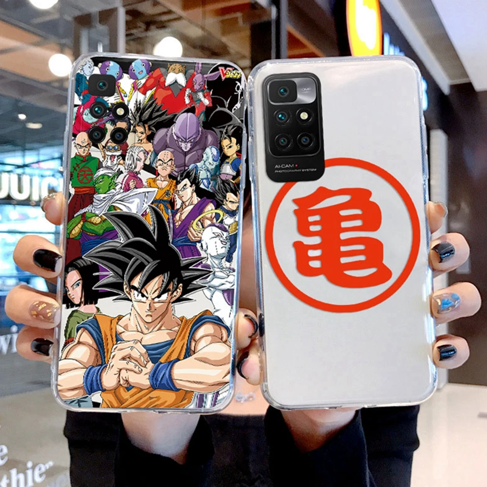 Custodia in Silicone Anime per Xiaomi Redmi 10 2022 Cover Capa Funda Soft Bags trasparente per redmi 10 Dragons-Balls Son-Gokus trasparente