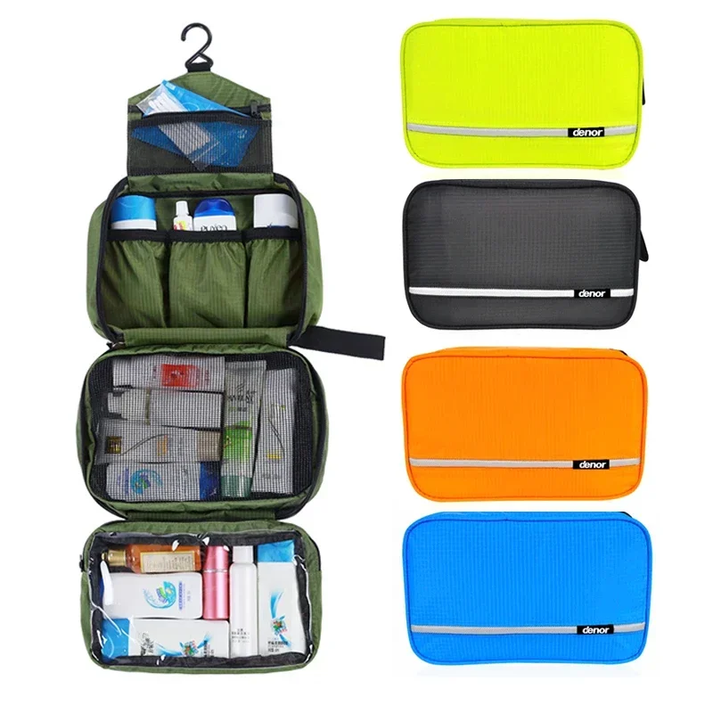 Hanging Men's Toiletry Bag Large Waterproof Cosmetic Bags Travel Organizer Lady Toiletries Makeup Toilet Foldable Bathroom Kit