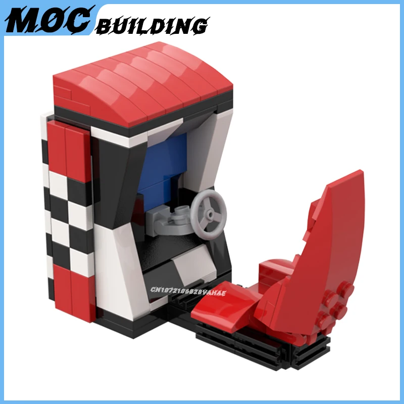 MOC Building Blocks Game Series Scene Modular Arcade Gaming Machine Racing Shooting Model Assembly Bricks Toy Creative Xmas Gift