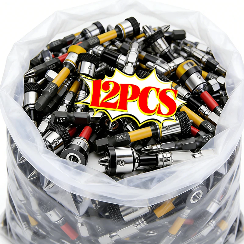 

Steel Magnetic Positioning Screwdriver Bits Hex Shank Drywall Screw Bits Plasterboard Locating Batch Head Power Drilling Tools