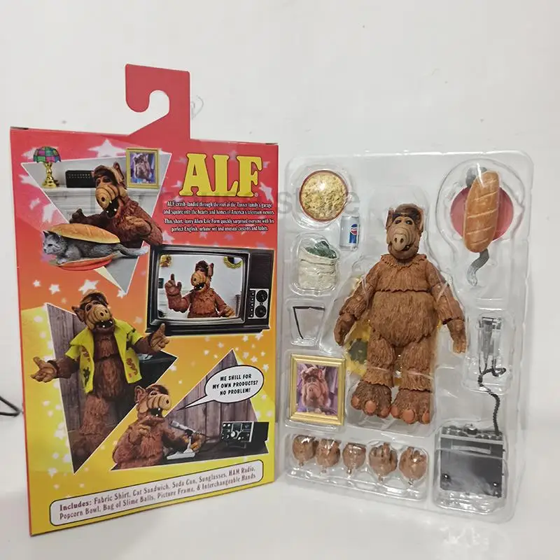 NECA Figure Ultimate Alien Life Form ALF Action Figure Oh Look! Someone With Taste Joint Movable Doll Birthday Present Toys