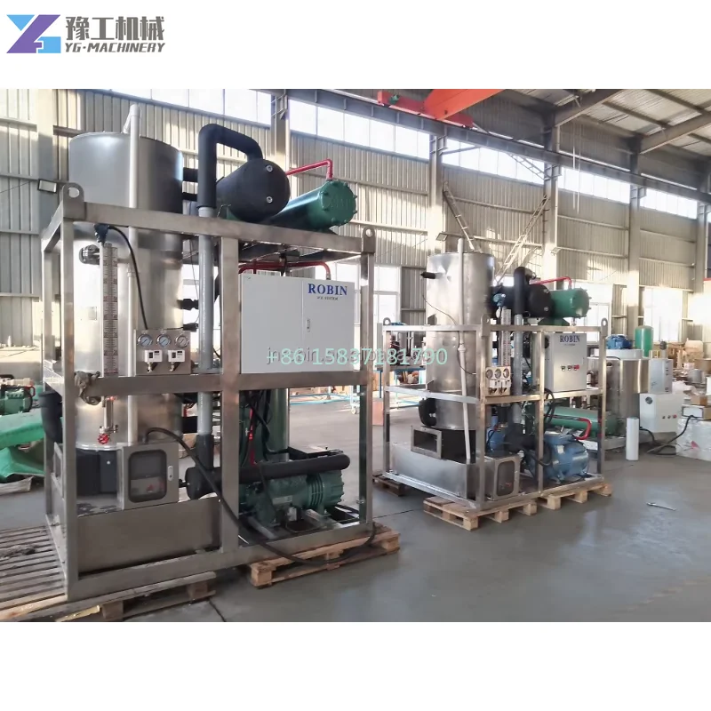 Large Capacity Ice Making Machine Industraial 3 Tons Automatic Cylindrical Tube Ice Ice Tube Without Holes Making Machine for US