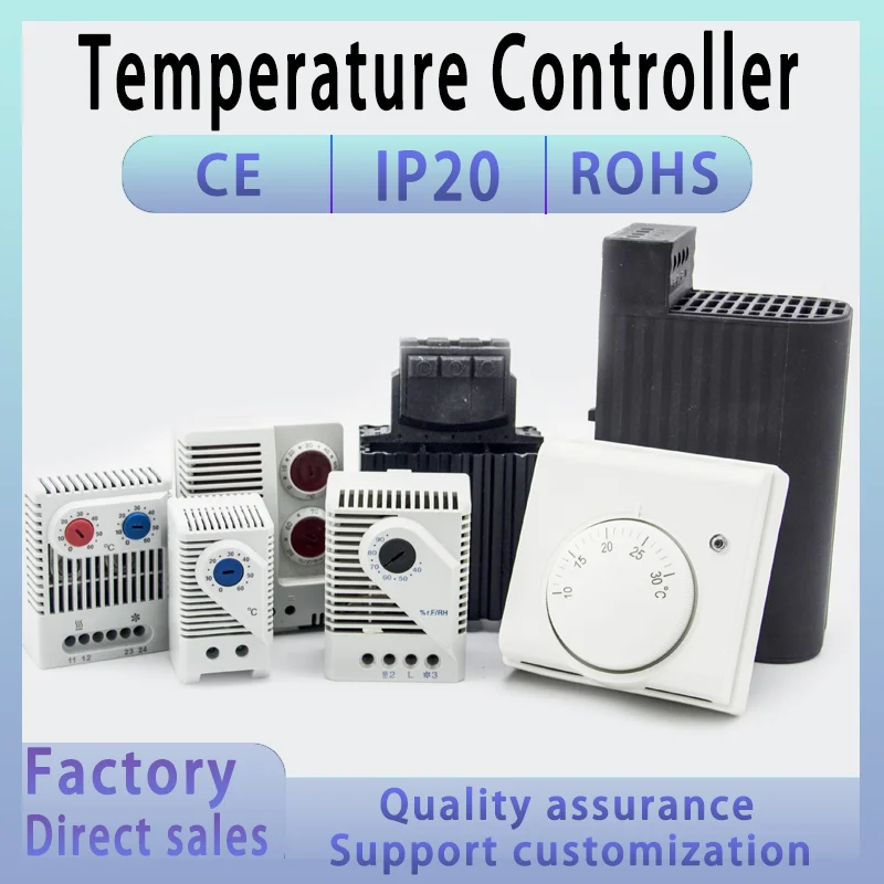 

KTS-011 KTO-011 Mini Thermostat Normally Open/Normally Closed Compact Mechanical Temperature Controller Connect Thermostat