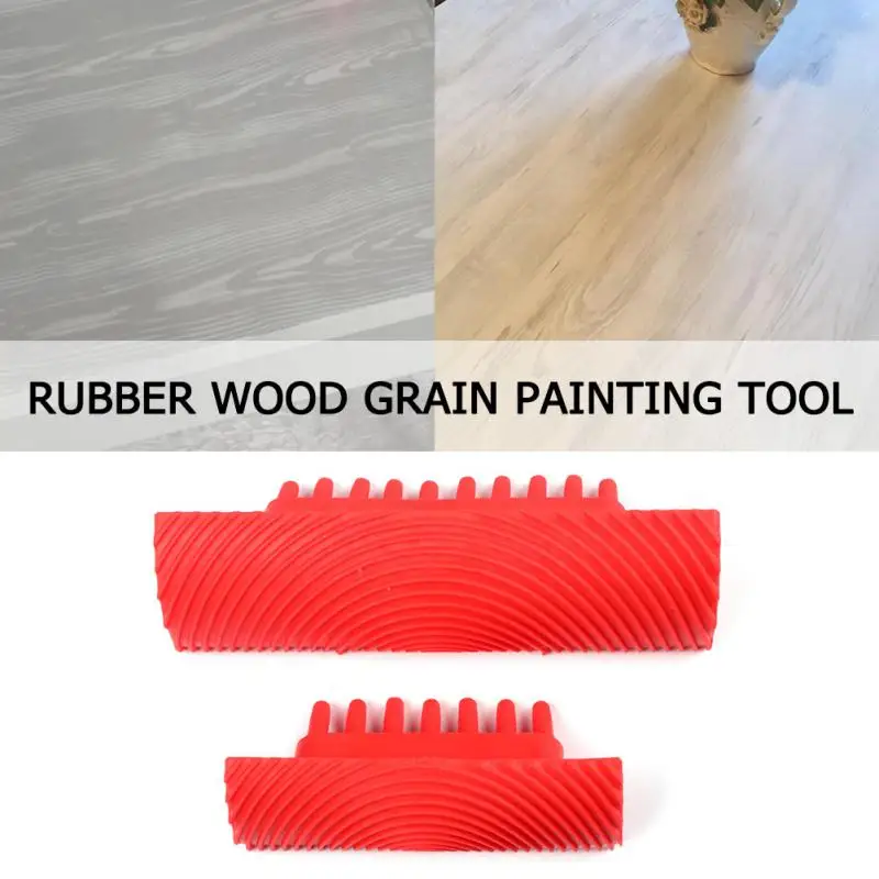 

Wood Graining Painting Wood Grain Tool Household Art Paint Pattern Rubber Graining Painting Tool For Wall Decoration