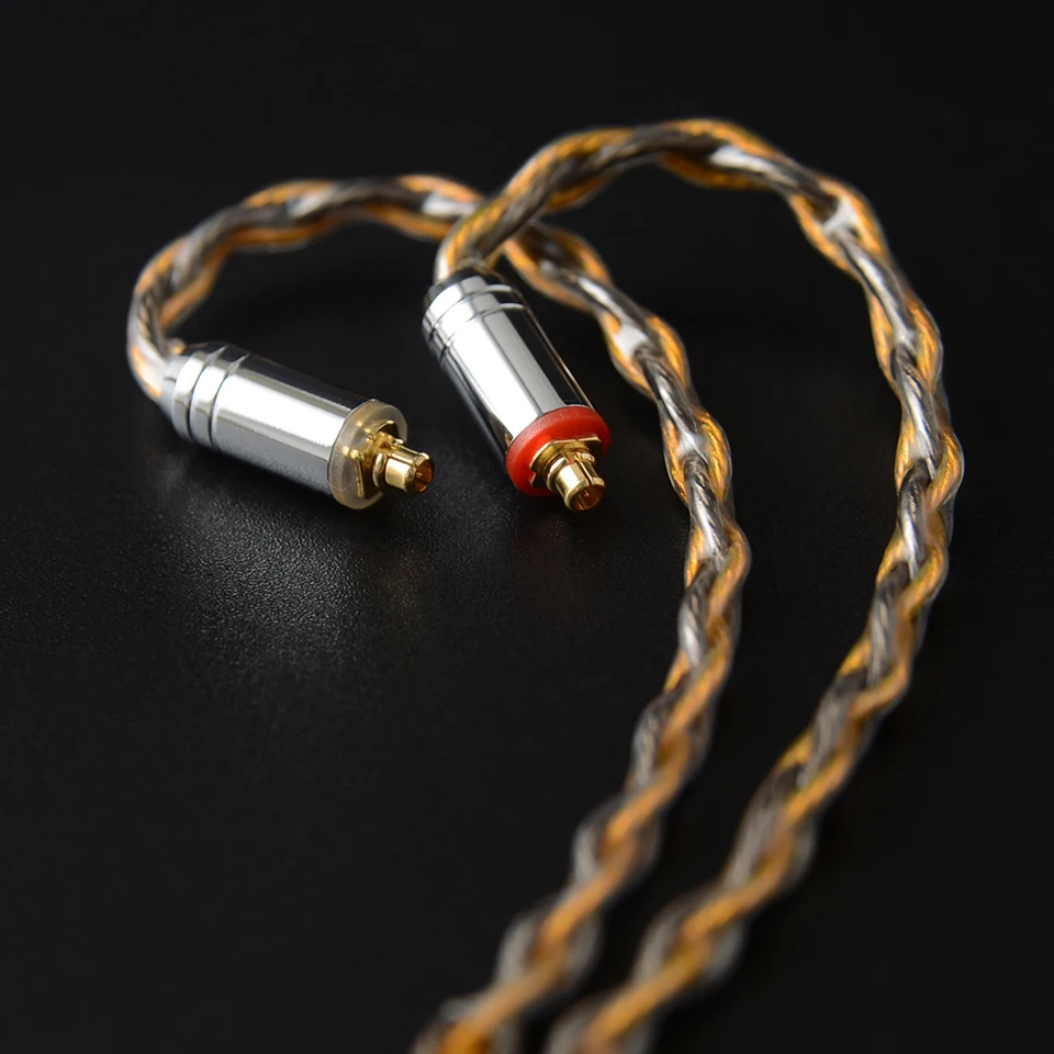 NICEHCK C8-1 8 الأساسية الفضة مطلي 2.5/3.5/4.4 مللي متر كابل متوازن إلى 0.75 0.78 2pin/mmcx موصل Hifi ترقية كابل ل DB3 TFZ
